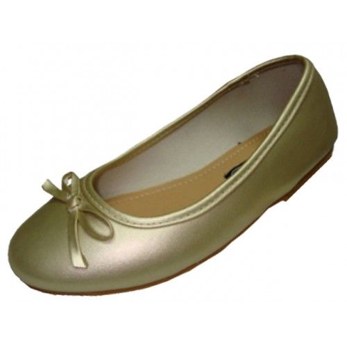 18 Pairs of Girls Comfortable Ballet Flat In Gold