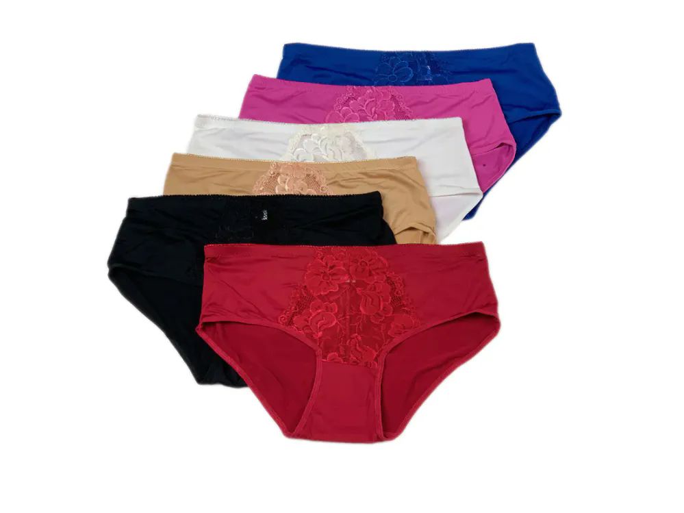 48 Pieces Mama's Nylon Briefs Assorted Colors - Womens Panties & Underwear  - at 