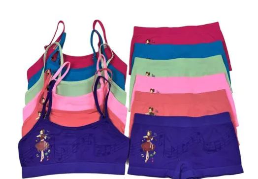 72 Pieces 2 Pack Hanes Girls Sports Bra On Hanger - Girls