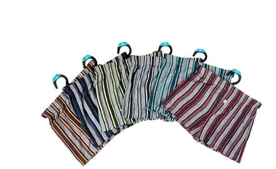 72 Pieces of Boy's Cotton Stripe Boxers With Hanger