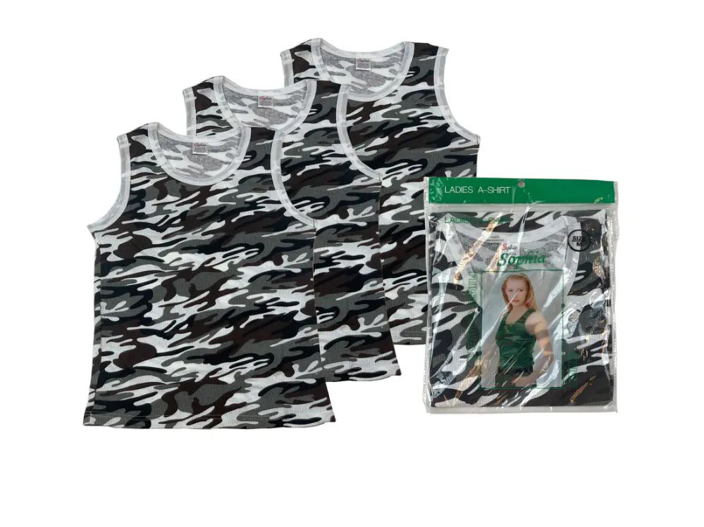 48 Pieces of Ladies' Camouflage A-Shirt