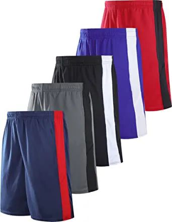 108 Wholesale Mens 21 Inch Mesh Athletic Basketball Jogging Shorts Assorted Sizes