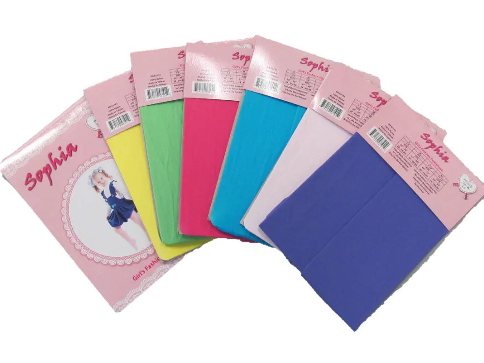48 Pieces of Girl's Pantyhose Assorted Colors