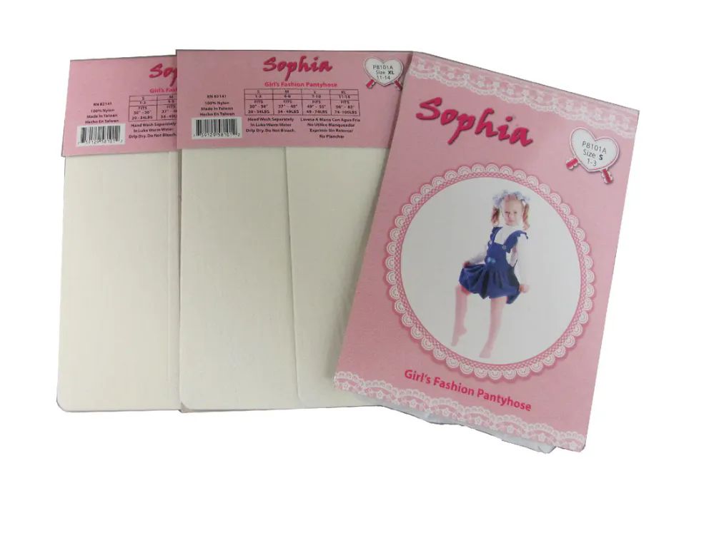 48 Pieces of Girl's Pantyhose In Off White Color