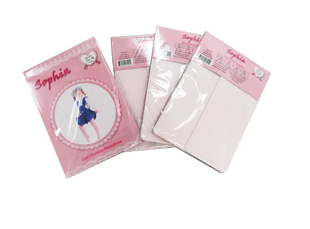 48 Wholesale Girl's Pantyhose In Off Pink Color