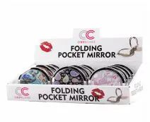 72 Pieces of Folding Pocket Mirror With Display