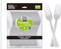 48 Pieces of Ideal Dining PS 48CT Clear Fork
