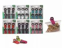 24 Pieces of Ideal Home Bag Clip Set w/ Magnet 6PK