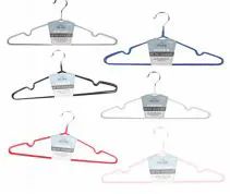 Home Basics 10-Piece Velvet Hangers, Burgundy