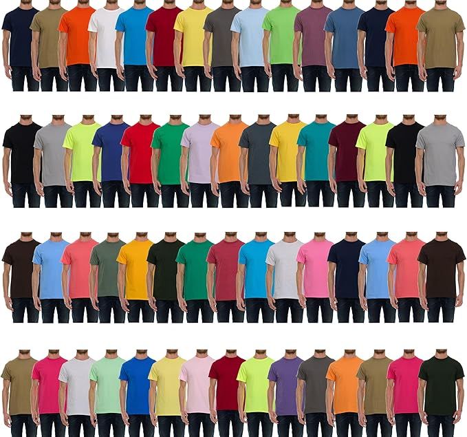 120 Pieces of Men's Cotton Short Sleeve T-Shirt Size 2X-Large, Assorted Colors