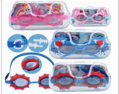 24 Wholesale Water World Swimming Goggles Kids Big Case