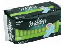 48 Pieces of Modess Maxi Long Pads 12 Count