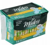 48 Wholesale Modess Ultra Thin Regular Pads 14 Count