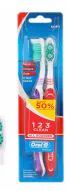 96 Wholesale Oral B Toothbrush 2 Pack All Rounder 123 Medium