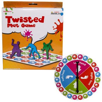 12 Pieces Game Twisted Mat W/spinner Color Box Packaging Ages 6+ - Toys & Games