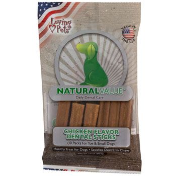 24 Pieces of Dog Treats Chicken Flavordental Sticks 10pk 3.0 Ozmade In Usa