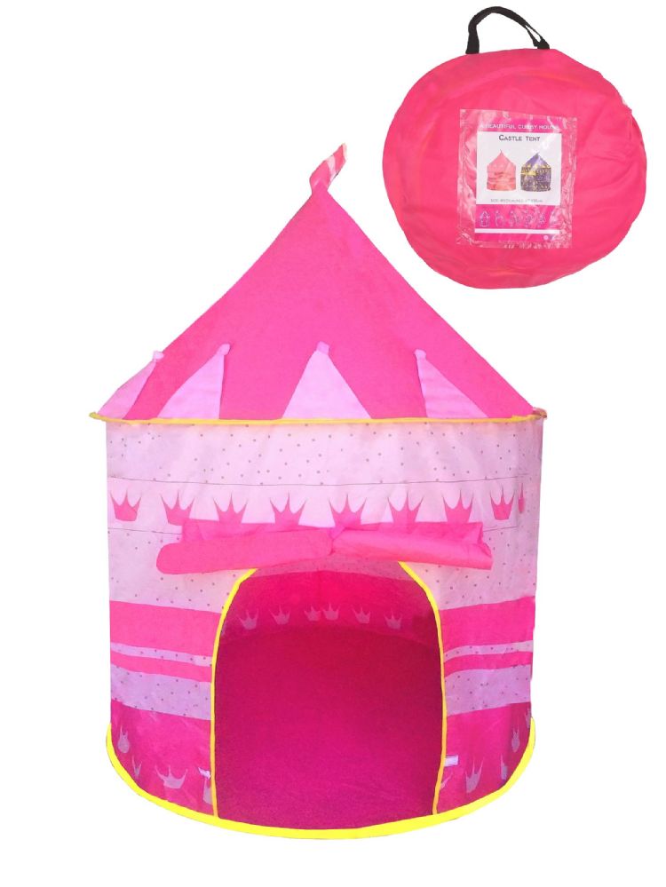 12 Pieces Kids Pink Tent - Camping Gear