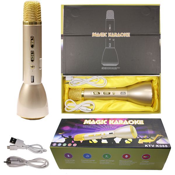 12 Pieces of Phone Karaoke Microphone In Gold