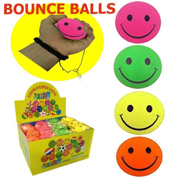 144 Wholesale Bounce Balls Emoji