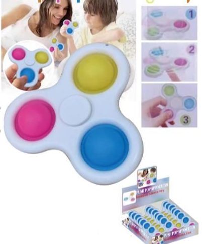 36 Wholesale Push Pop Spinner Fidget Toy