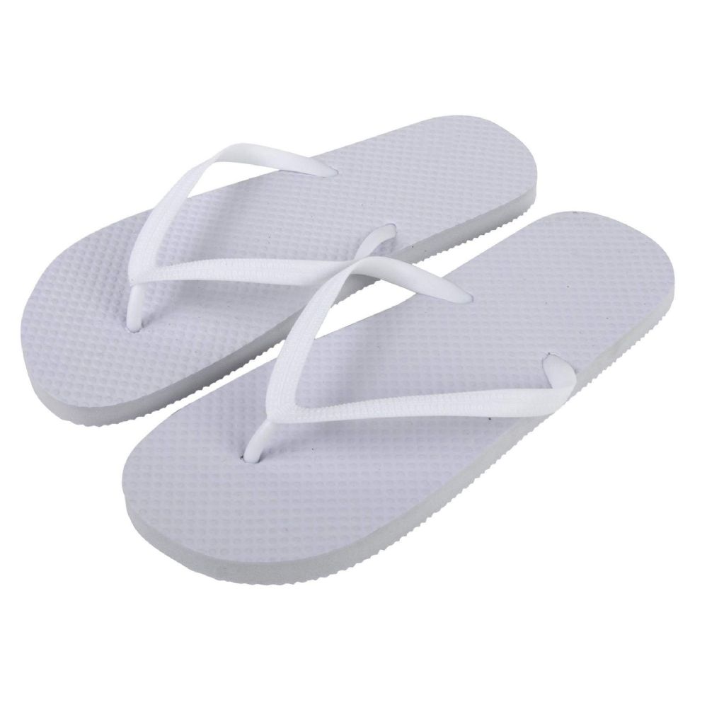 Wholesale Footwear Women's Flip Flops - White