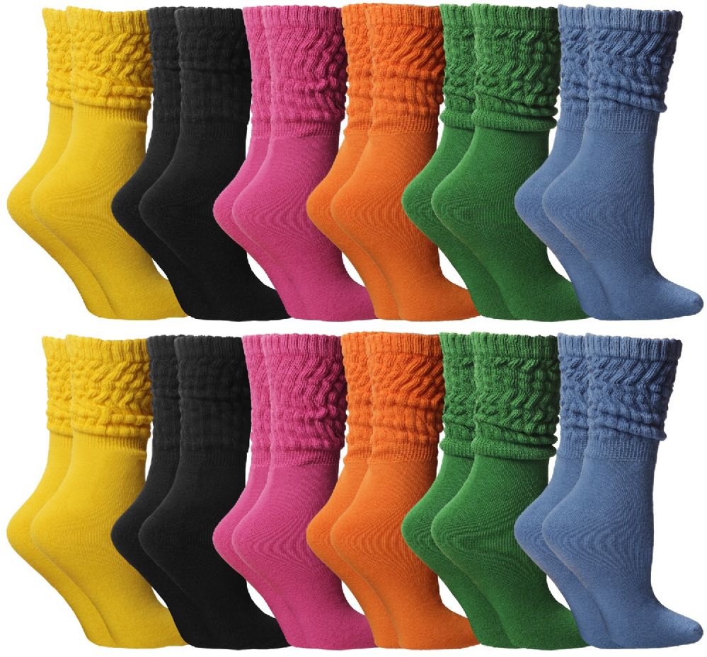 36 Pairs Yacht & Smith Slouch Socks For Women, Assorted Colors