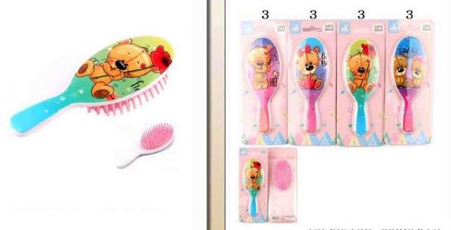 96 Pieces of Little Bear Style Kids Hair Brush