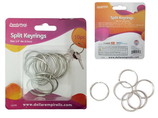 96 Pieces of 10 Pieces Split Keyrings
