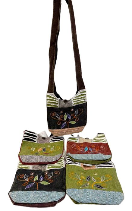 10 Pieces of Embroidery Razor Cut Small Sling Bag