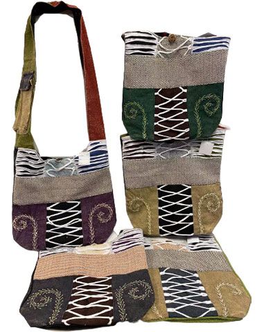10 Pieces of Zig Zag Razor Cut Embroideries Handmade Hobo Bags