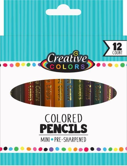 48 Wholesale Mini Colored Pencils