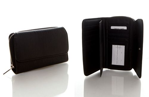 CONTINENTAL WALLET, black : : Bags, Wallets and