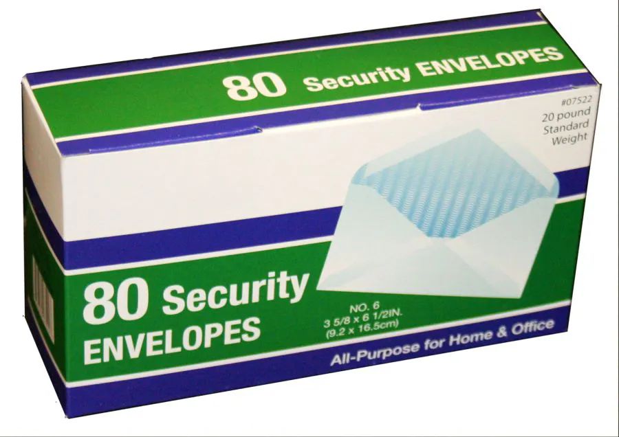 24 pieces of Envelopes-Security