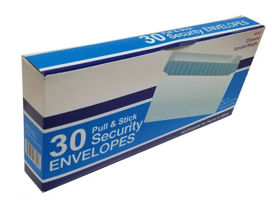 24 Pieces of Envelopes - Security - Pull & Stick - 30 Ct