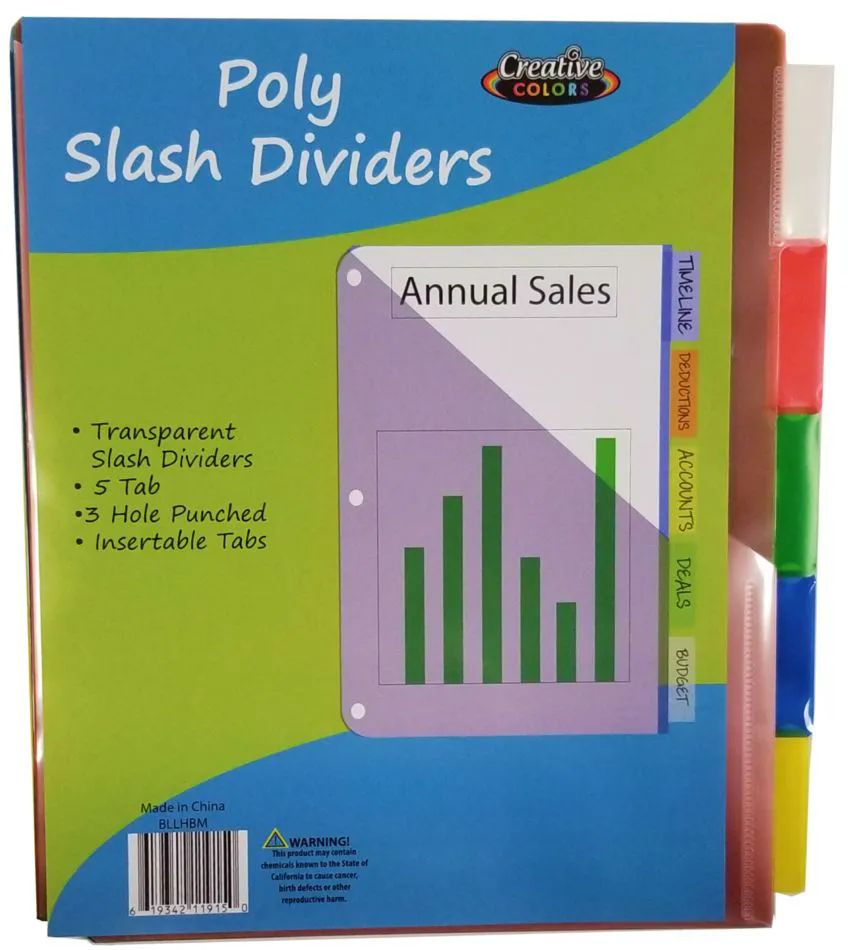 48 Pieces of Index Dividers