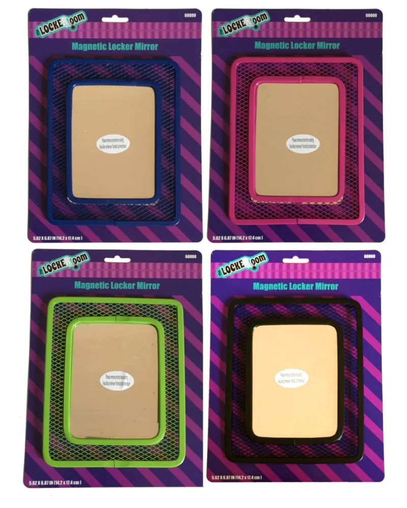 48 Wholesale Locker Mirror - 5.6 X 6.8 Inch - Mesh Frame