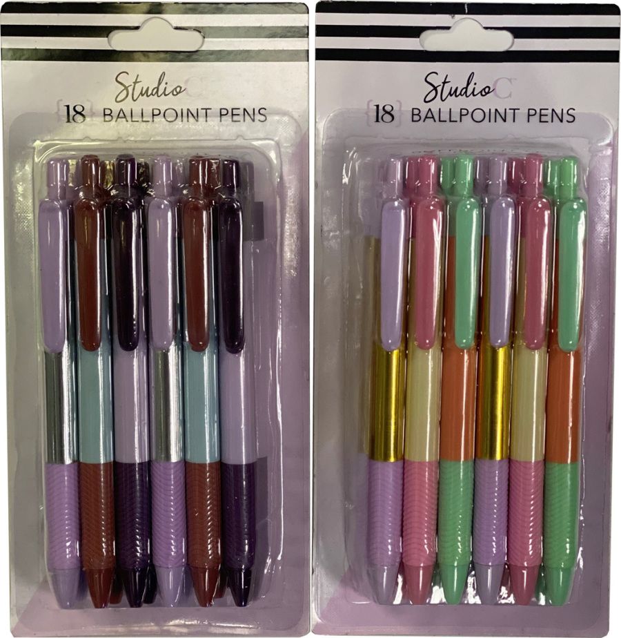 48 Pieces of Ballpoint Pens 18 pcs pack