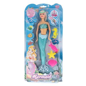 12 Pieces Beautiful Mermaid Doll - 5 Piece Set - Dolls - at ...