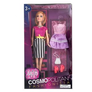 6 Wholesale Cosmopolitan Fashionista Doll - 5 Piece Set