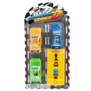36 Wholesale Race Speed Cars - 4 Piece Set