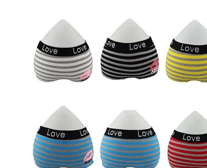 Womens Boy Cut Panties With Love Print Size Assorted at