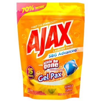 8 pieces of Laundry Gel Packs 16ct Ajax