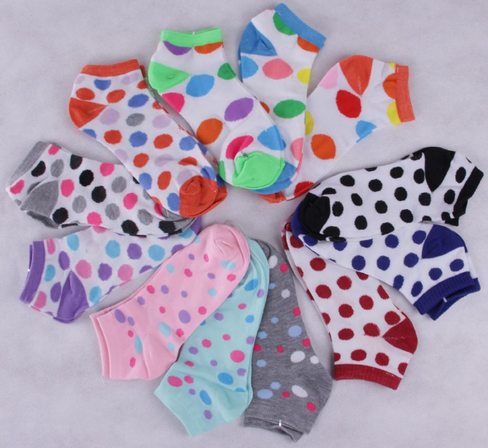 180 Pairs of Women's Assorted Printed Ankle Socks