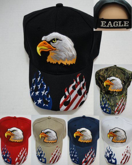 48 Wholesale Eagle Flag Mexico Baseball Cap Hat - at