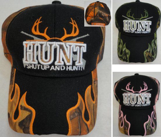 Shut Up and Hunt Camouflage Caps Wholesale