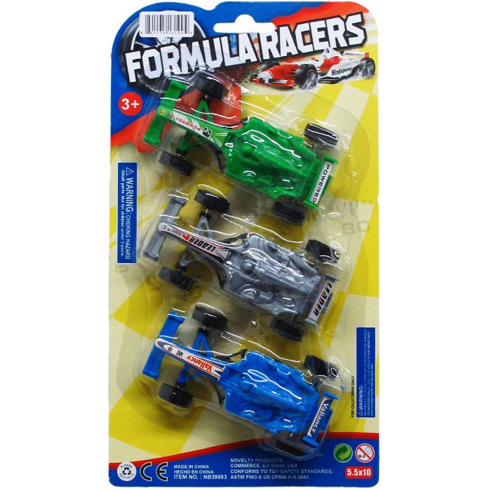 72 Packs of Formula Racers