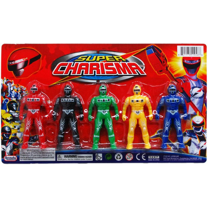 72 Wholesale 5pc 3.75" Power Action Figures On Blister Card
