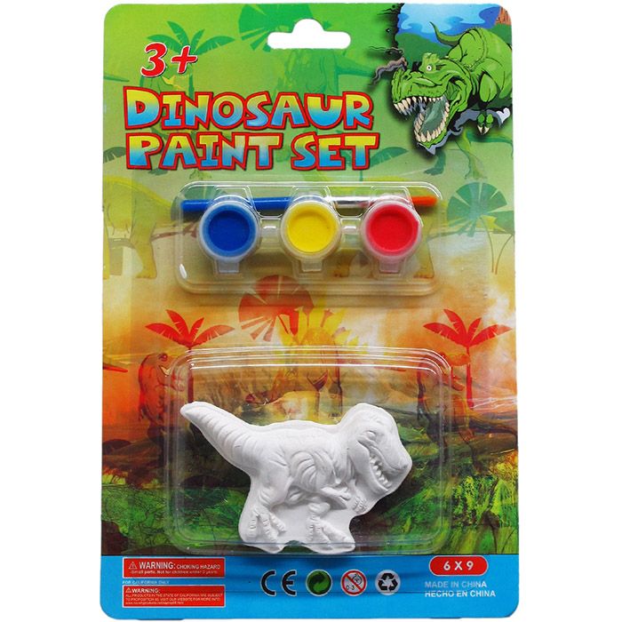 72 Wholesale Dinosaur Paint Play Set, Assorted Styles