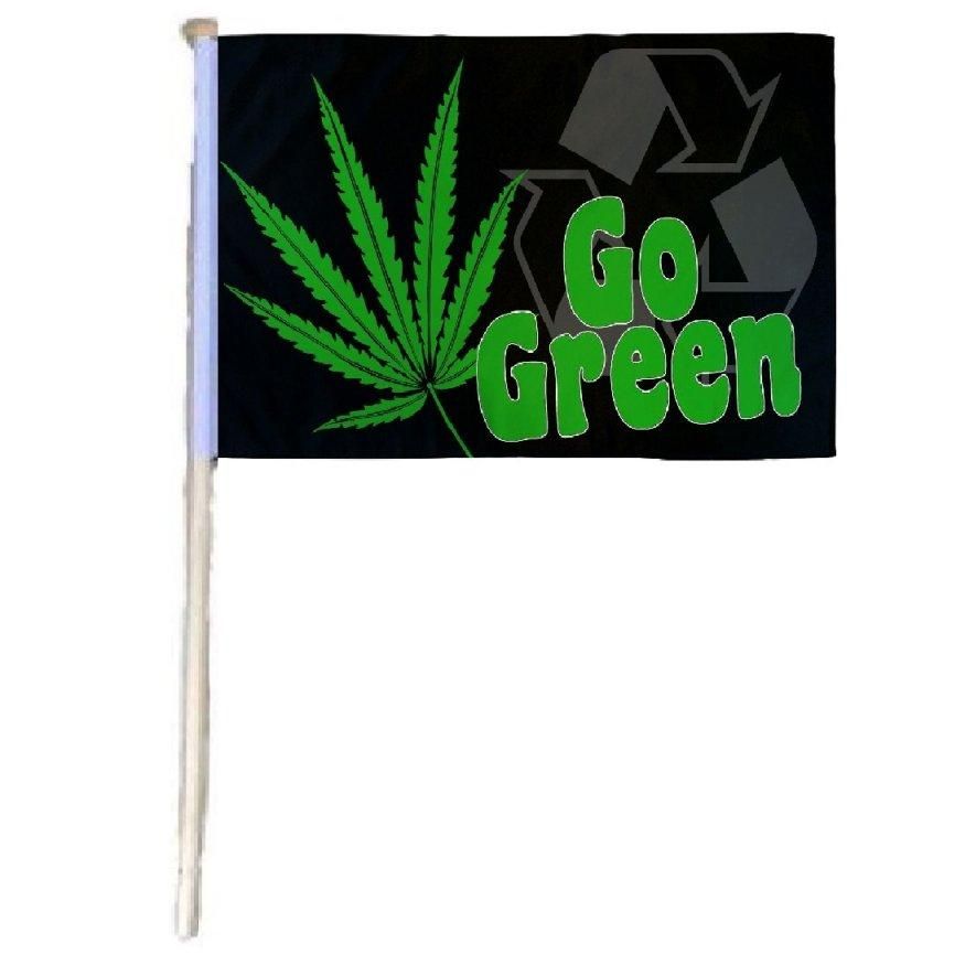 24 Pieces of Flag Go Green Cannabis Recycle