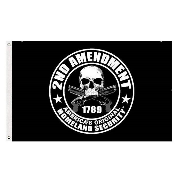 24 Pieces of 2nd Amend Flag Black America's Original Homeland Security